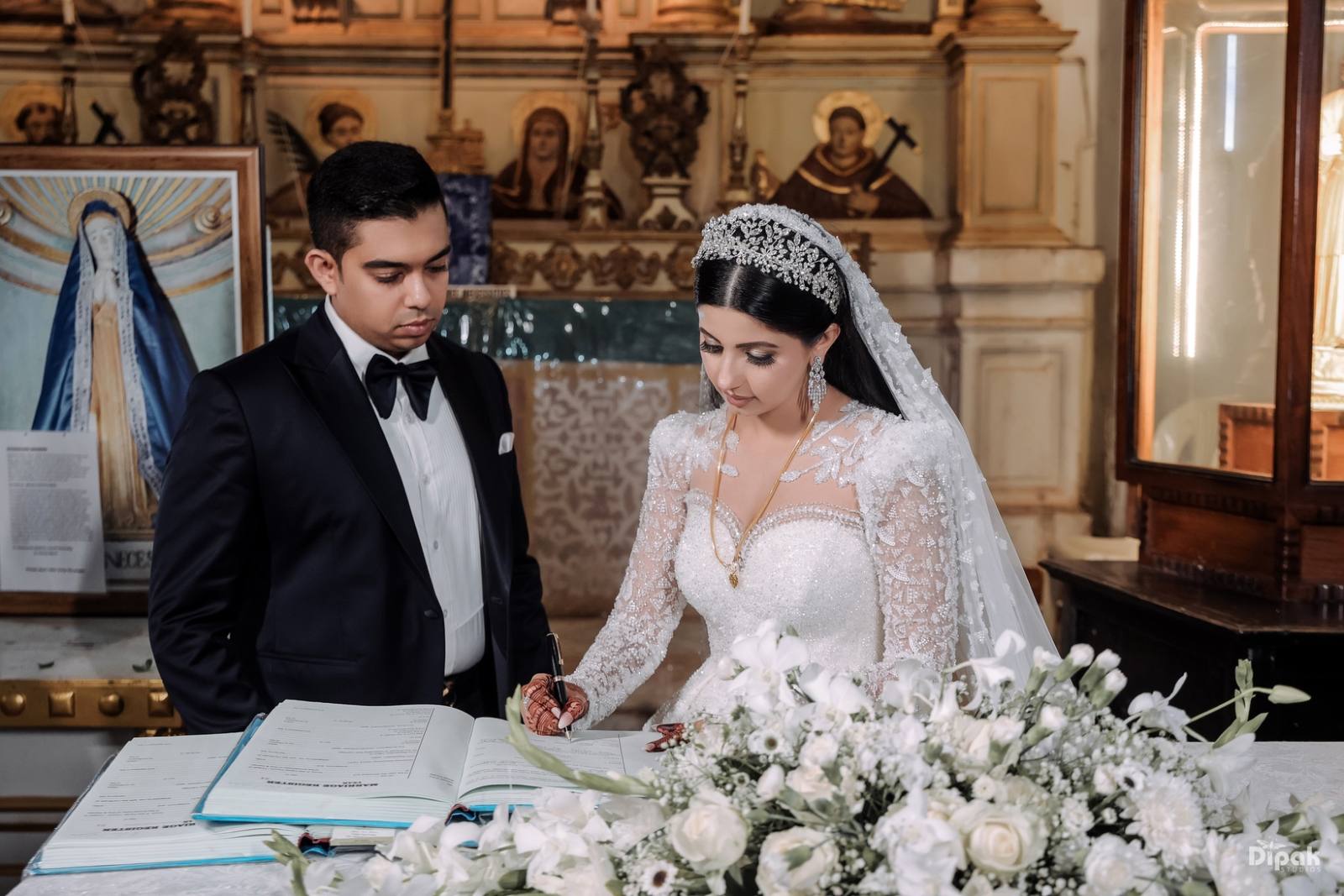 Rahul Chahat Christian Wedding
